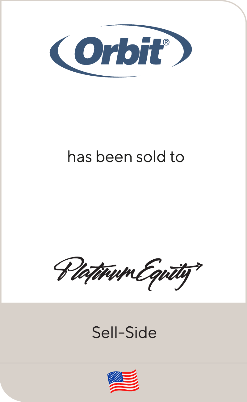 Orbit Irrigation Products and Hydro-Rain have been sold to Platinum Equity