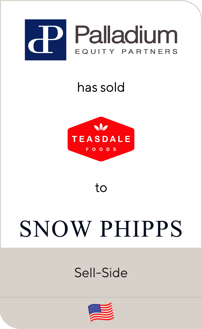 Palladium Equity Partners has sold Teasdale Foods