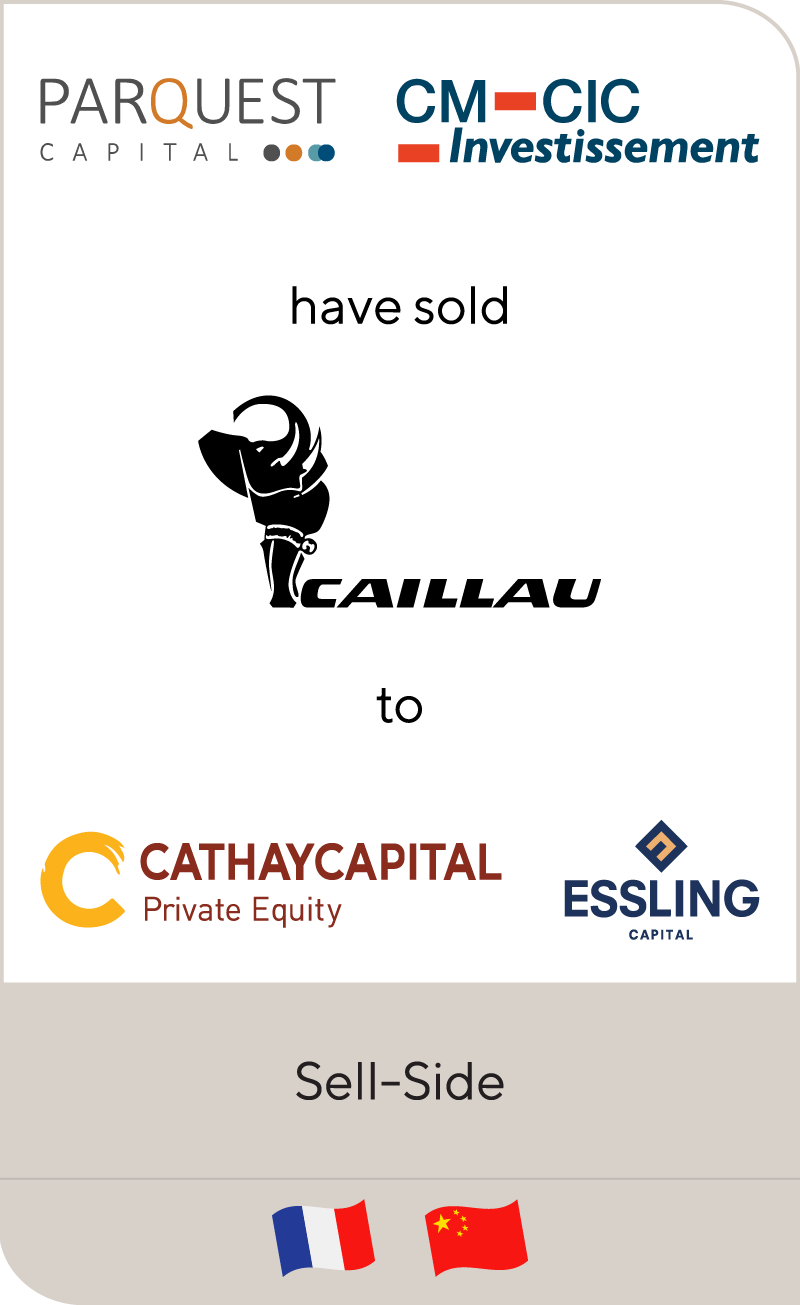 Parquest and CM-CIC Investissement have sold Caillau to Cathay Capital and Essling