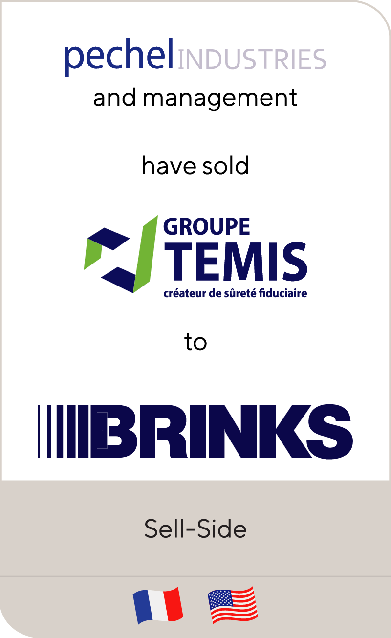 Pechel Industries Groupe has sold Temis to Brinks