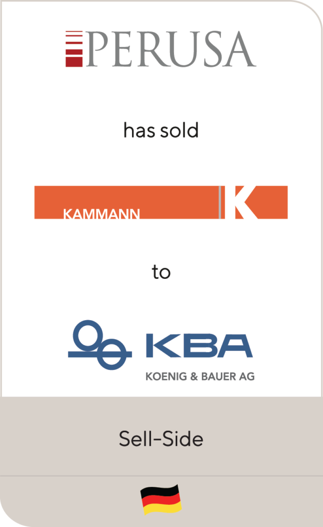 Perusa has sold Kammann to Koenig & Bauer - Lincoln International LLC