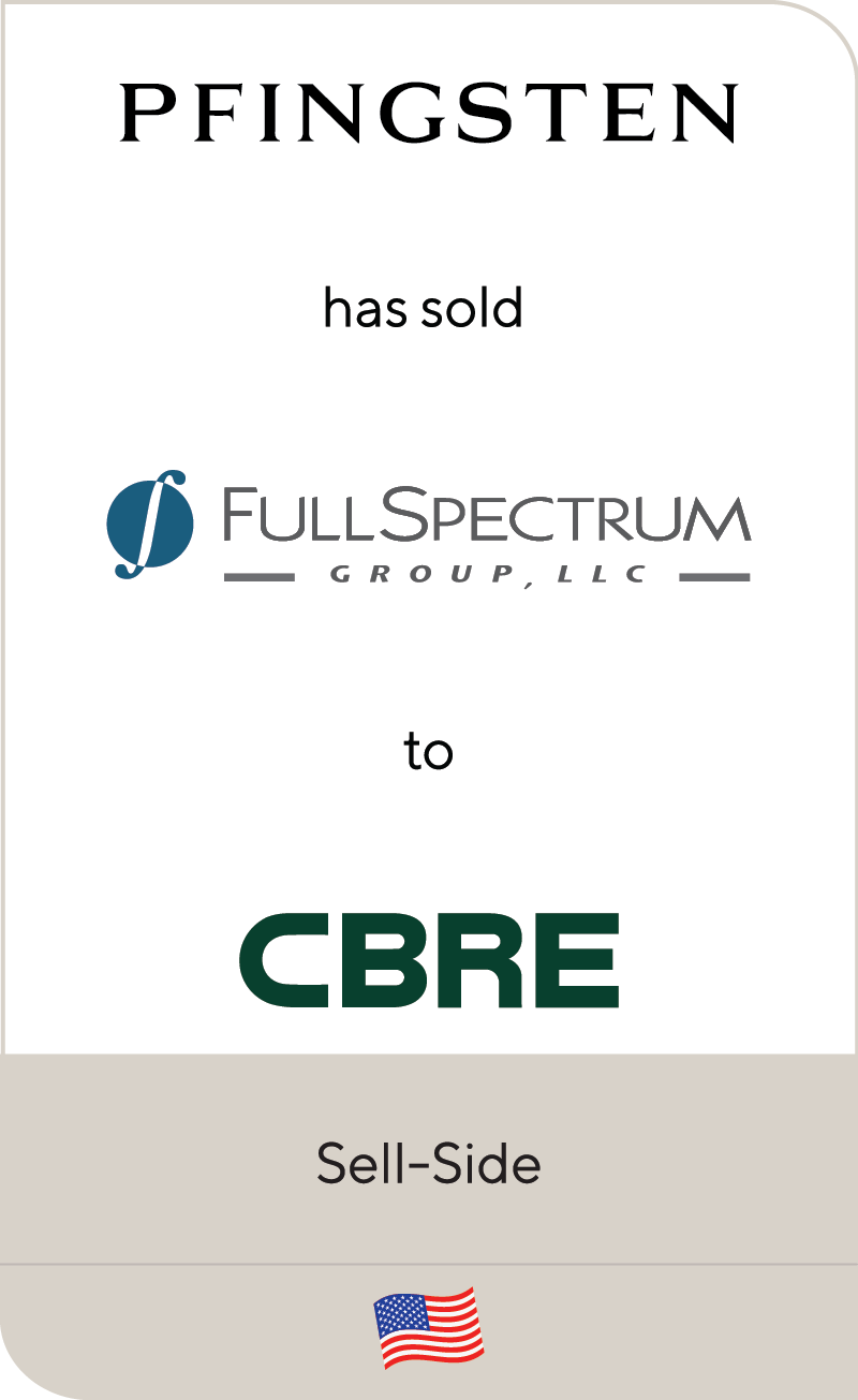 Pfingsten Partners, LLC Full Spectrum Group, LLC CBRE Group 2022