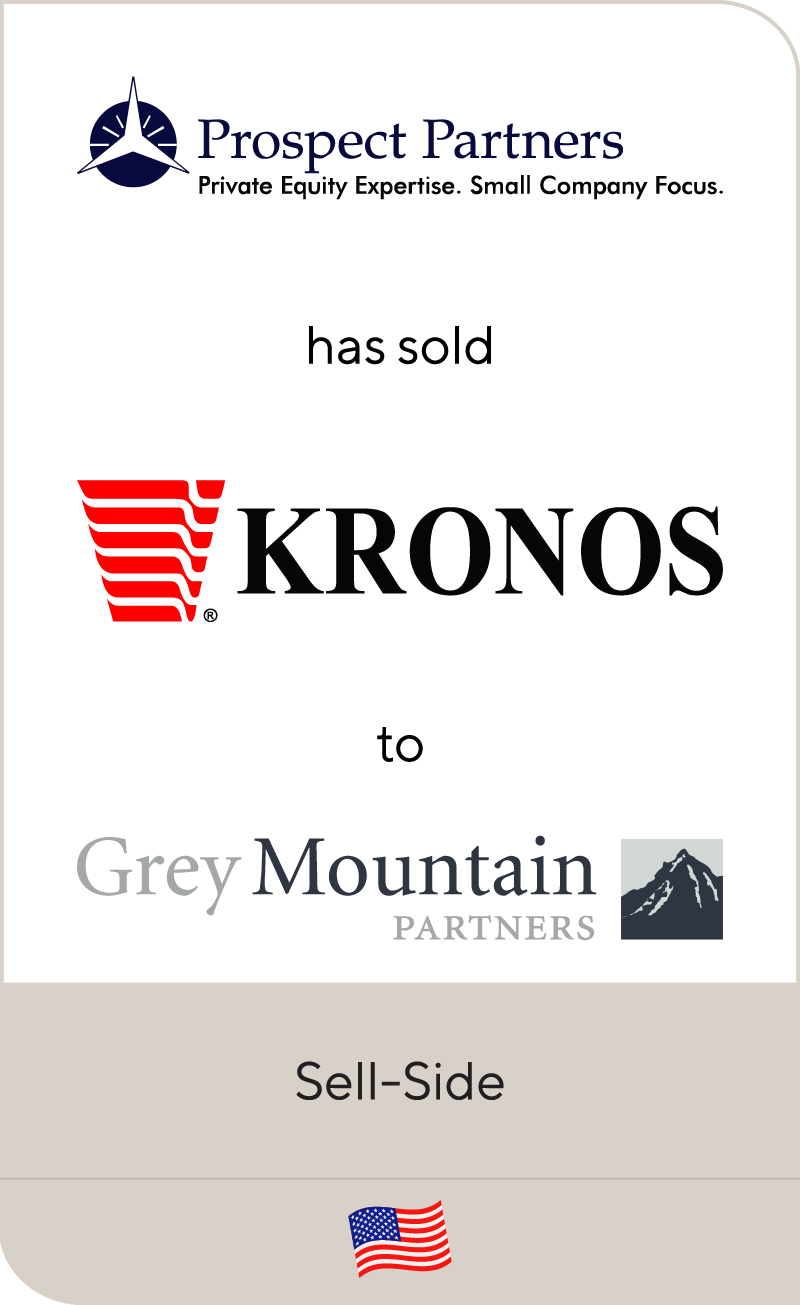 Prospect Partners has sold Kronos Foods to Grey Mountain Partners