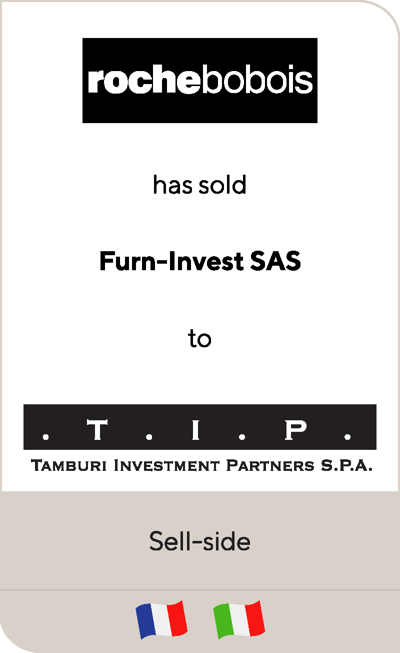 Roche Bobois has sold Furn-Invest to Tamburi Investment Partners