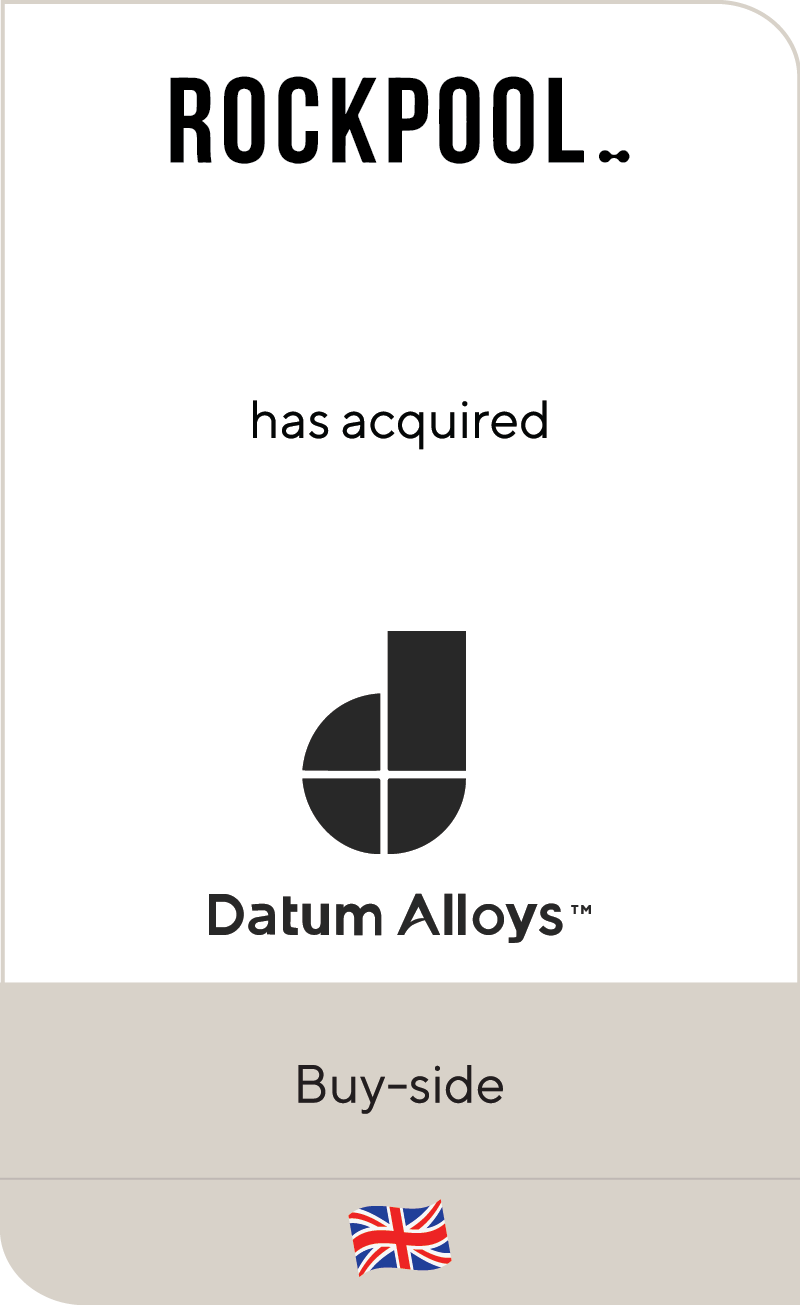 Rockpool Datum Alloys 2019