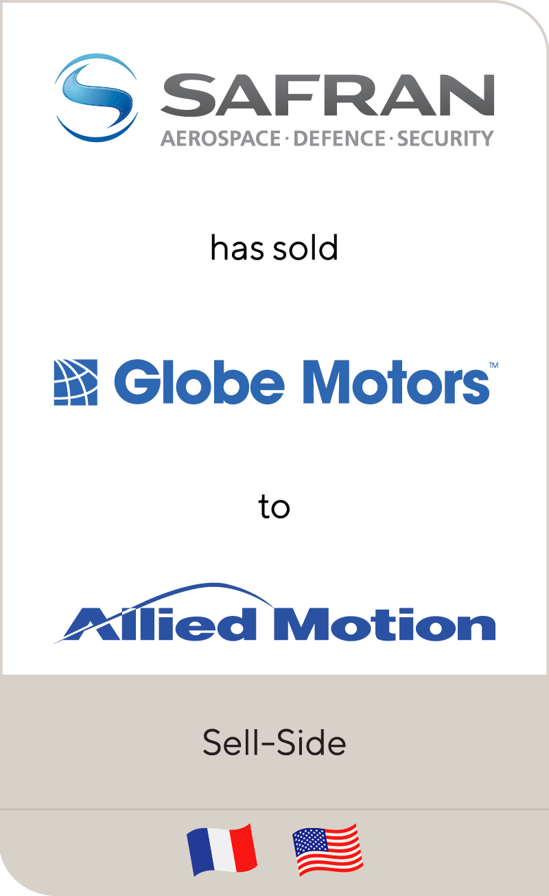 Safran has sold Globe Motors to Allied Motion Technologies