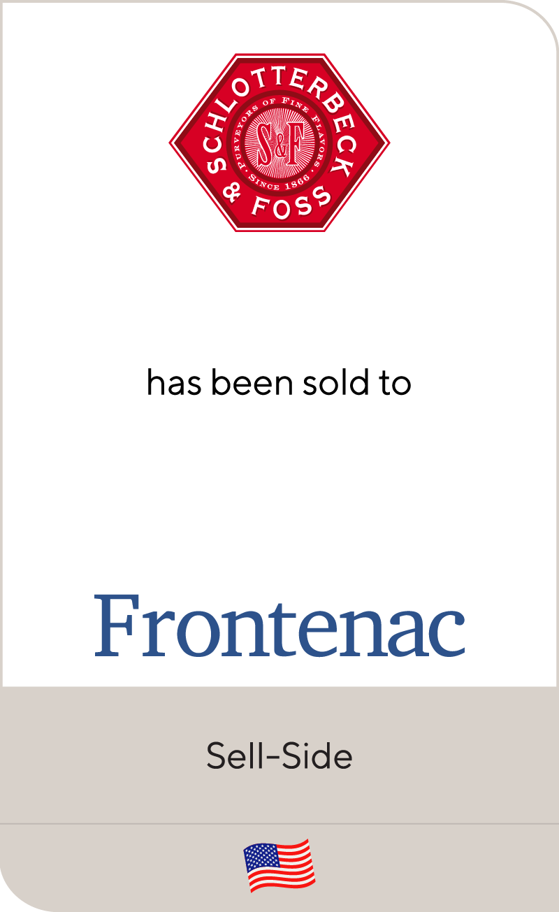 Schlotterbeck & Foss has been sold to Frontenac Company