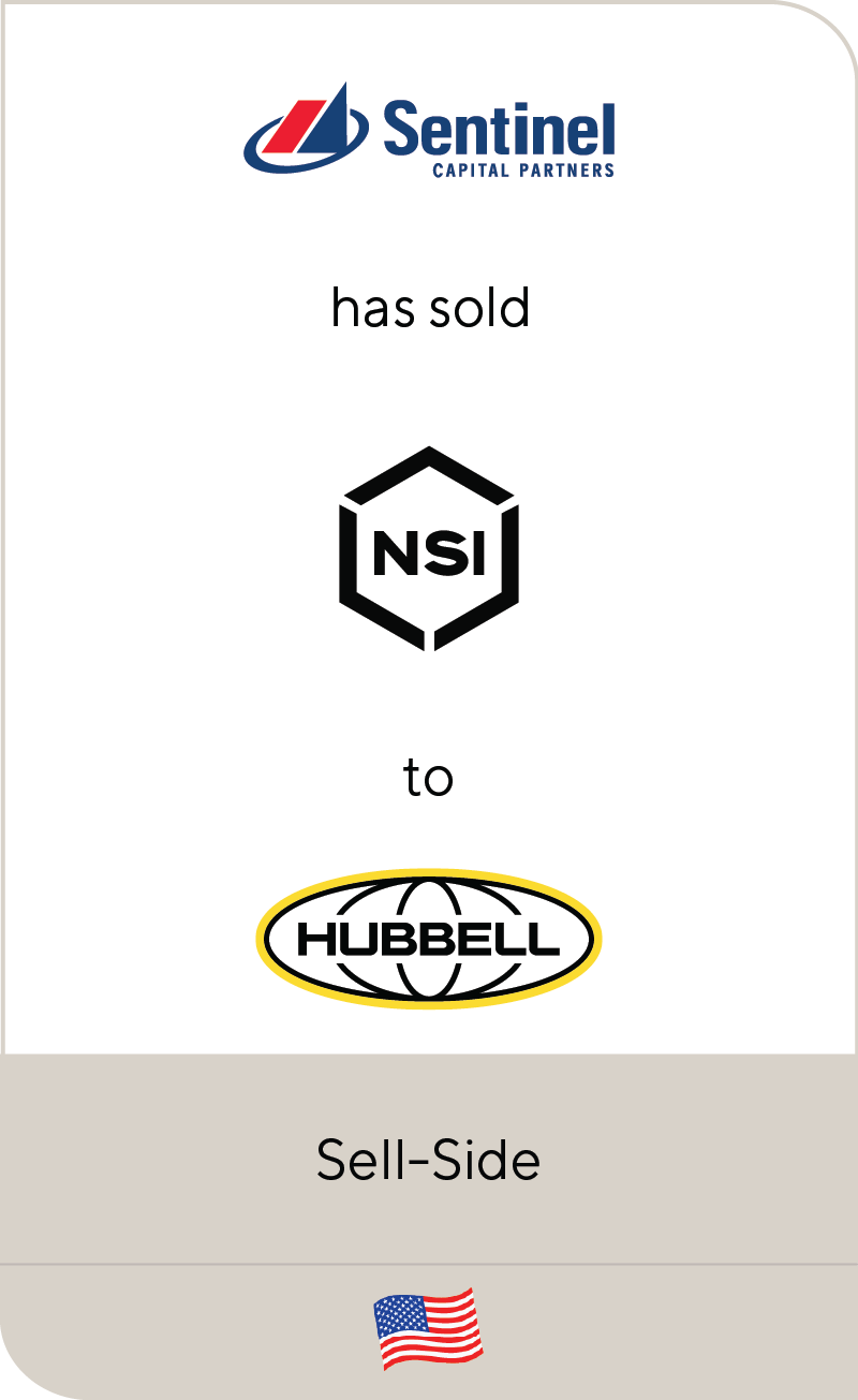 Sentinel Capital Partners has sold NSI Industries to Hubbell