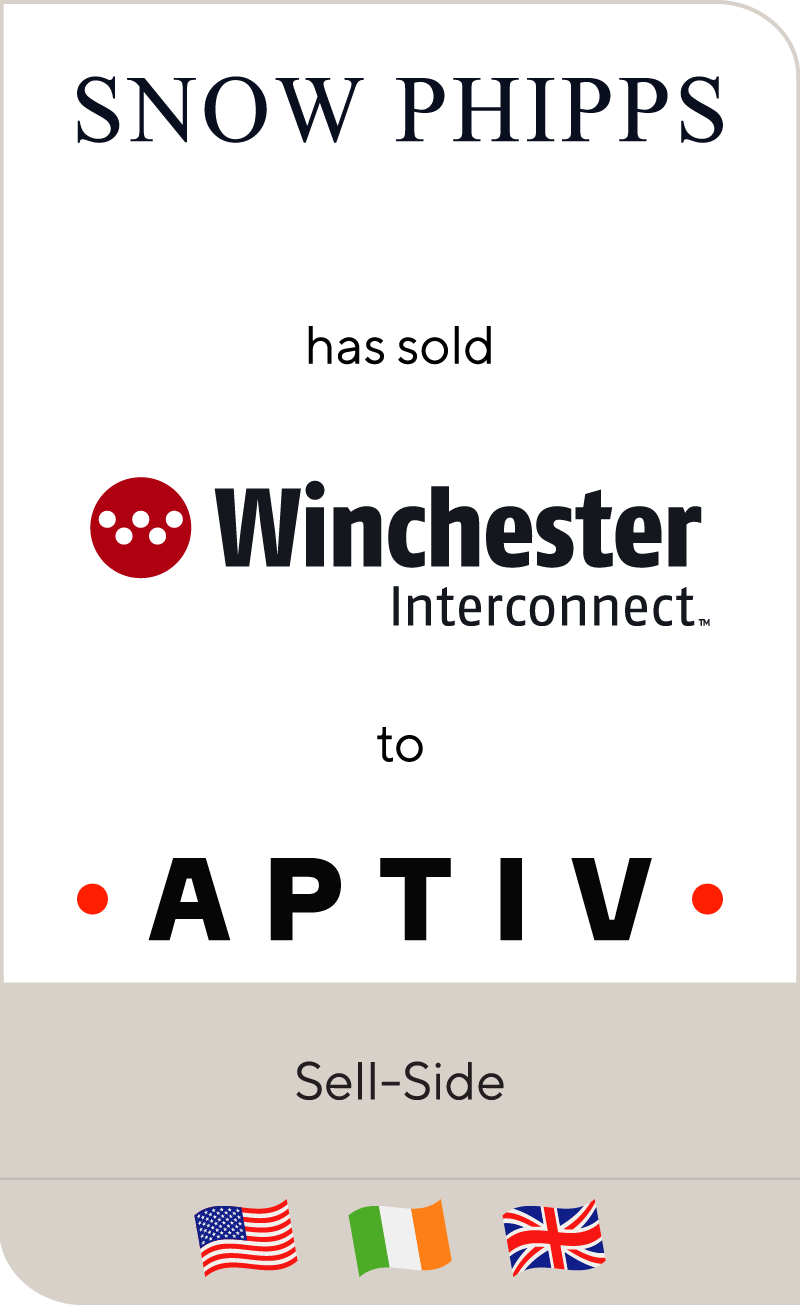Snow Phipps Group has sold Winchester Interconnect to Aptiv