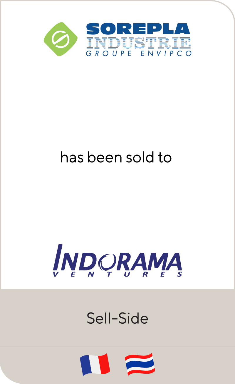 Sorepla Industrie has been sold to Indorama Ventures
