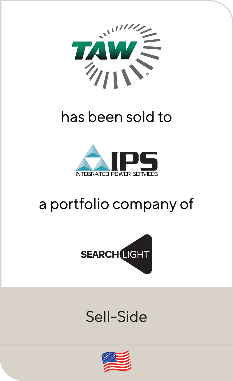 TAW Holdings Integrated Power Services Searchlight Capital Partners 2022