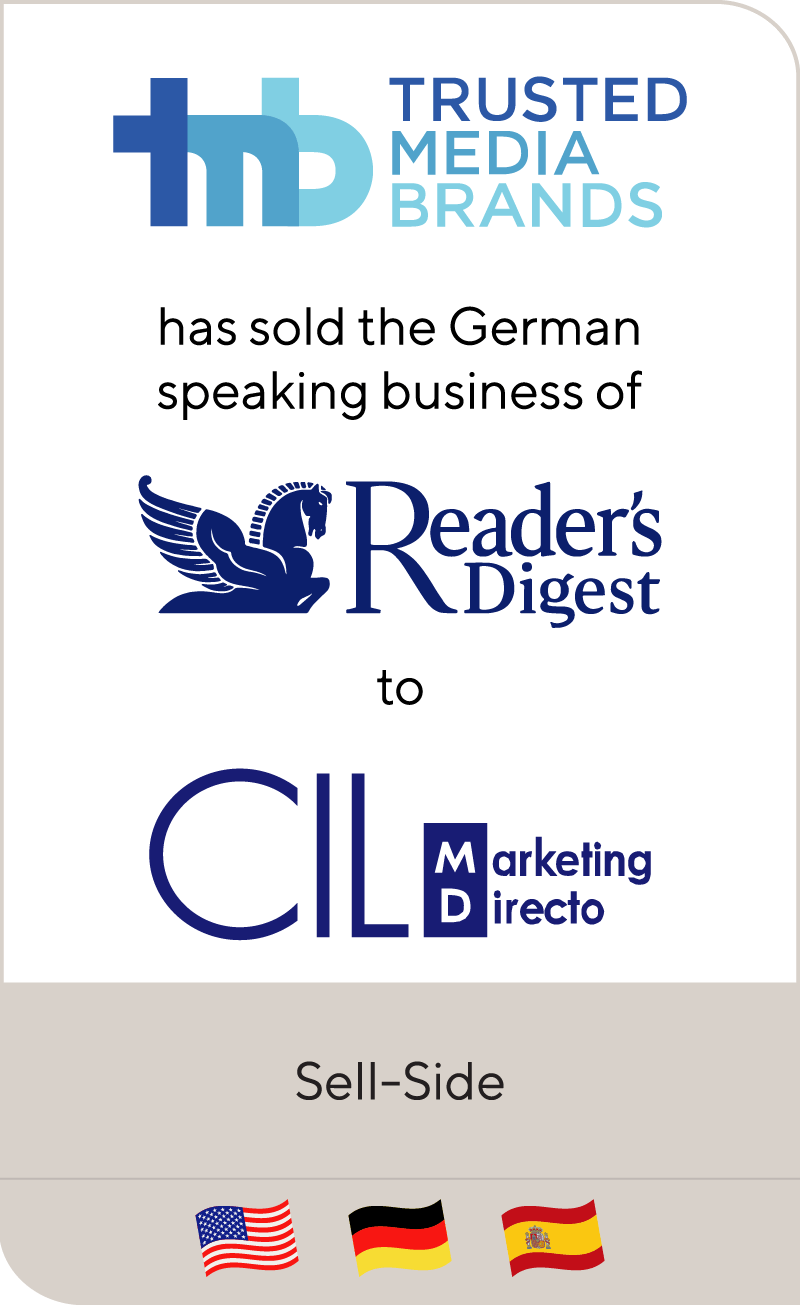 Reader‘s Digest German Region has been sold to Spanish CIL Inversiones