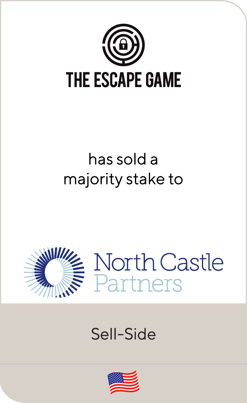 The Escape Game has sold a majority stake to North Castle Partners