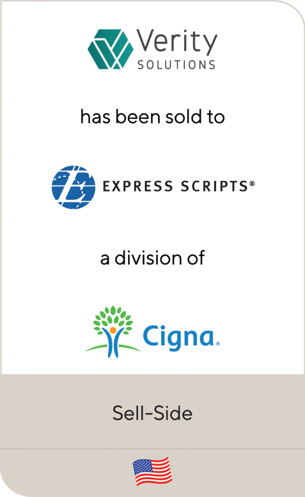 Verity Solutions has been sold to Express Scripts, a division of Cigna ...