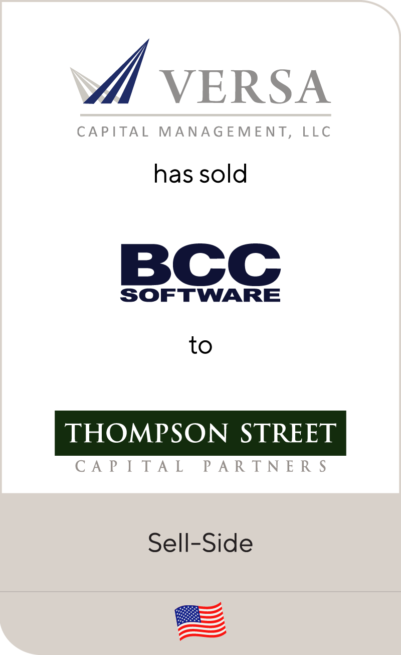 Versa Capital Management has sold BCC Software to Thompson Street Capital Partners