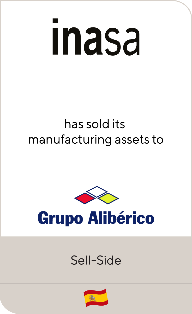 Inasa has sold its manufacturing assets to Grupo Alibérico